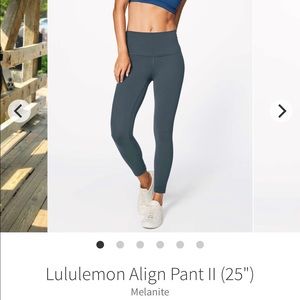 Lululemon align 25” size 6